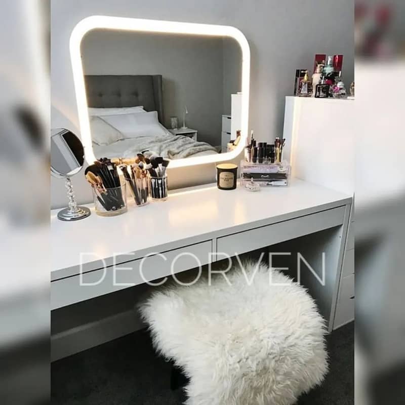 Led Mirror, Mirror, Decor, Round Led Mirror, Make Up Mirror 17