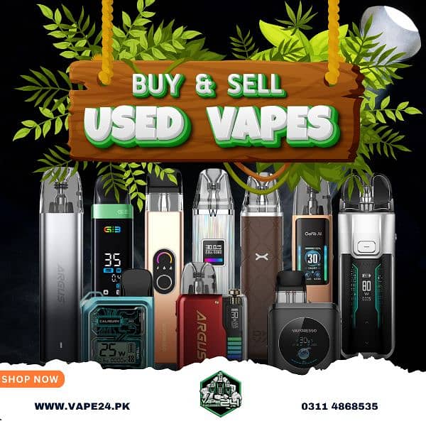 USED VAPES | OXVA | CALIBURN | TOKYO | GEEKVAPE | VOOPOO | VAPE24 PK 0