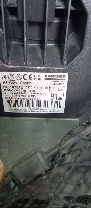 KARCHER K4 POWER CONTROL PRESSURE WASHER 9