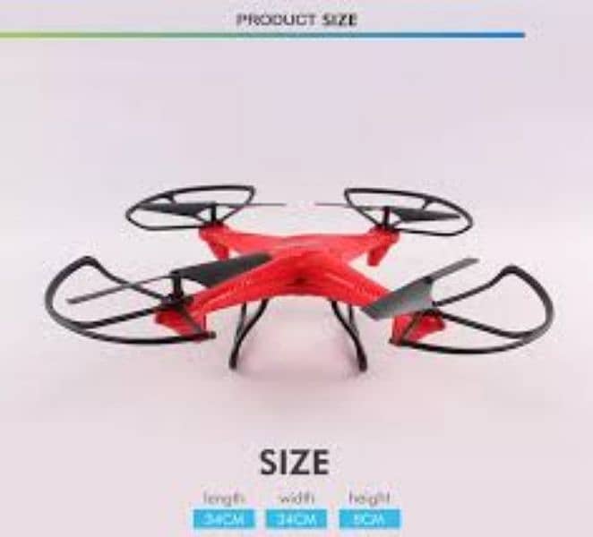 2.4GHz RC 6 Axis Gyro HD Camera Drone 3