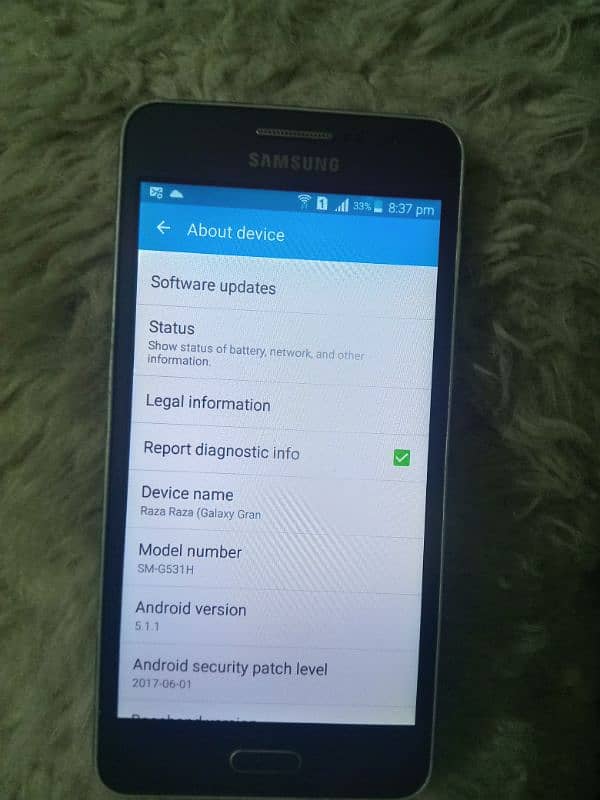 Samsung mobile Grand prime 2