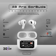 A9 Touch Screen Bluetooth Airpods. With Noice Cancellation.