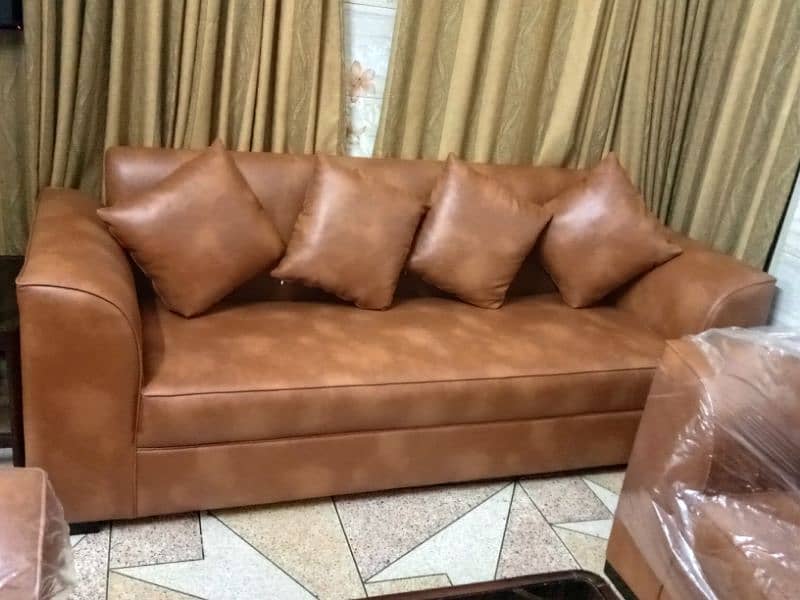 new 3 seater leather sofa 2