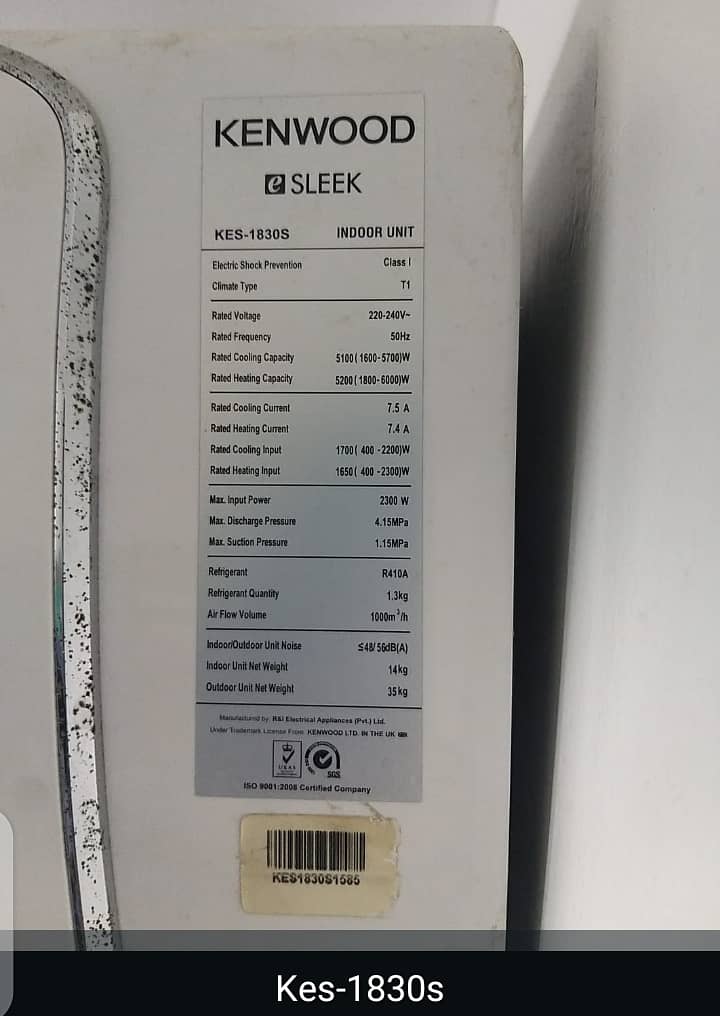 Inverter Kenwood ac 1. . 5 ten new condition Thora Colling Kam karaha 0