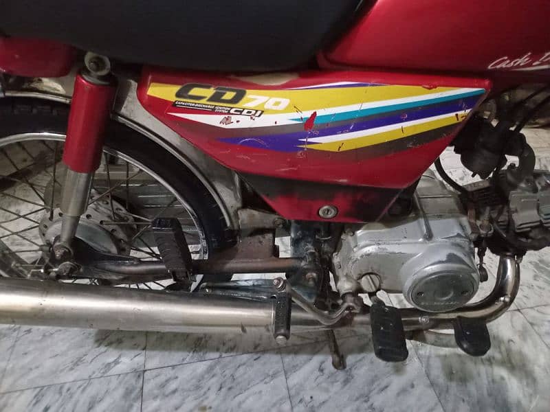 Honda CD 70 2014 model original engine original bike 100% 6