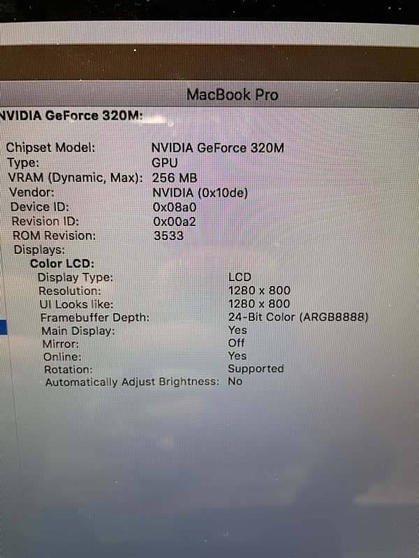 MacBook Pro 7 2010 7