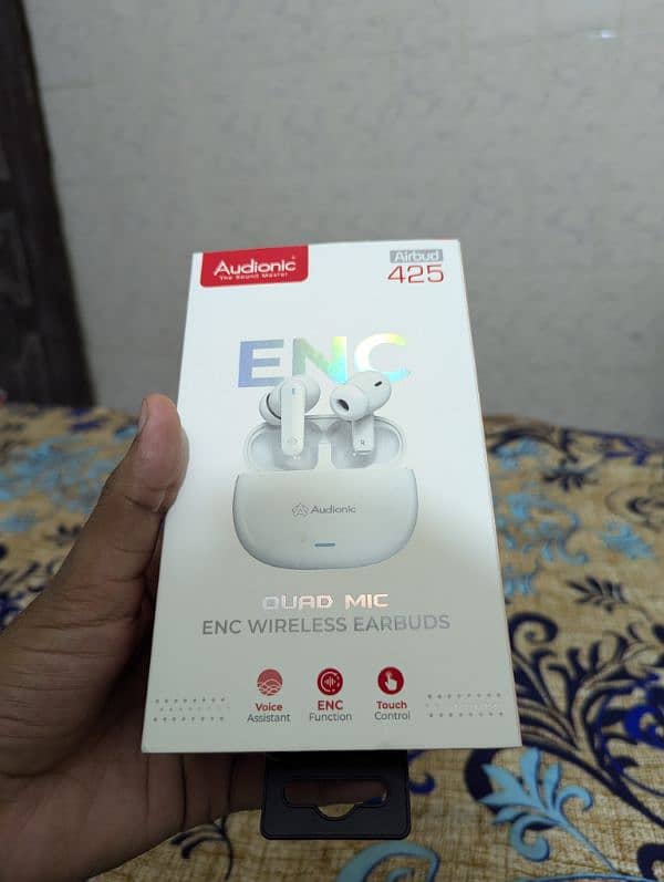 Audionic Earbuds 425 ENC (White) 3