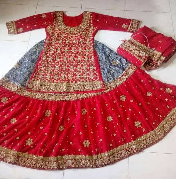 Brand New Bridal Lehenga Readymade With Purse/ Hand Clutch 1