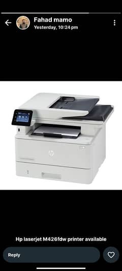 Hp laserjet M426fdw.