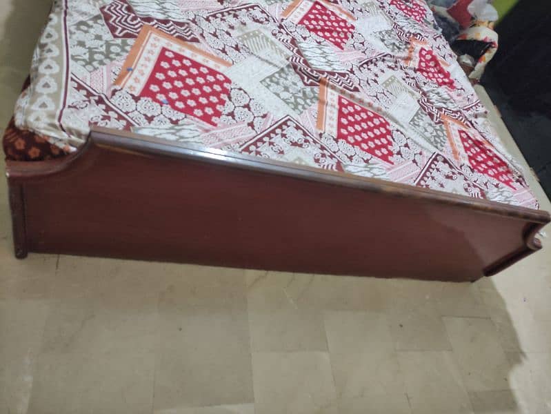 Double Bed Pure Wood 2