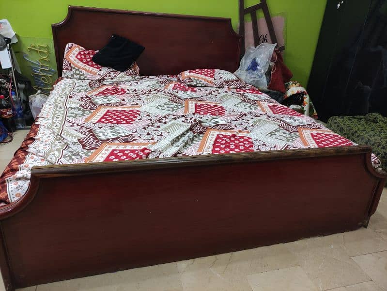 Double Bed Pure Wood 3