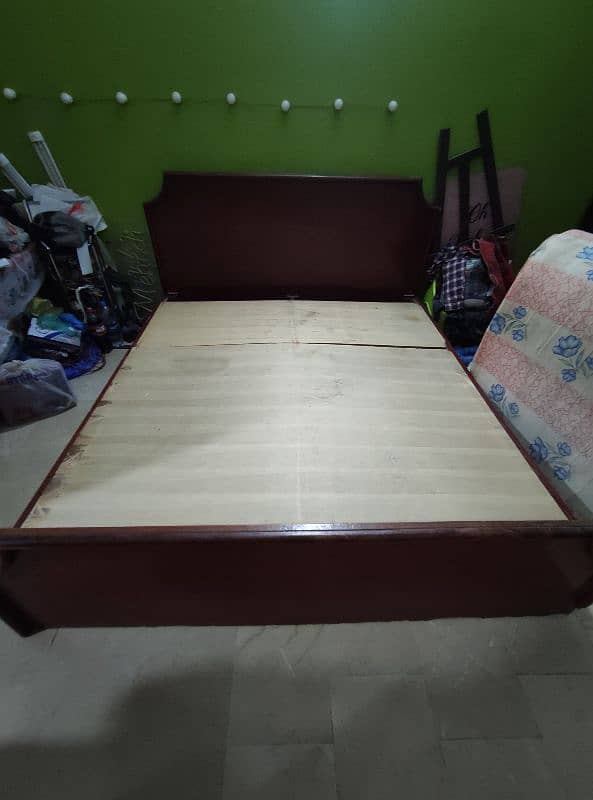 Double Bed Pure Wood 9