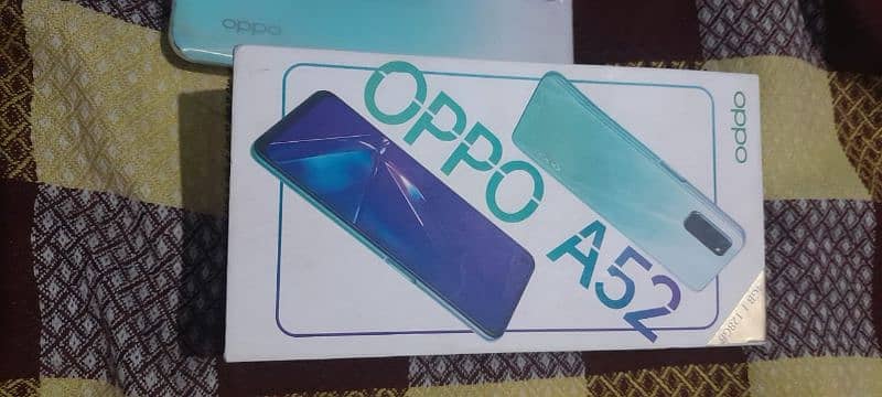 oppo A52 4 ram 128 mamry all box caplet 8