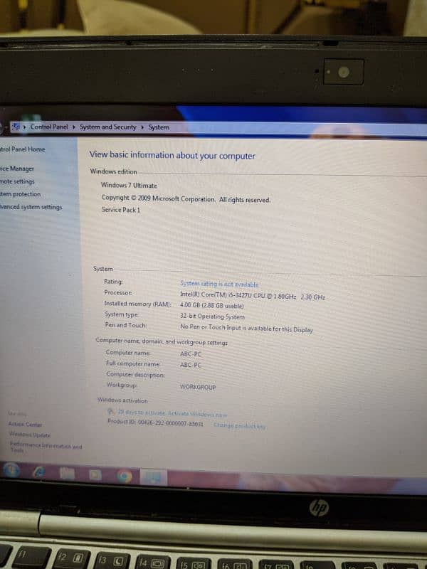 Hp -core i5.3rd Gen 14