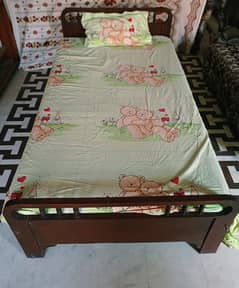 2 Single Wooden Beds