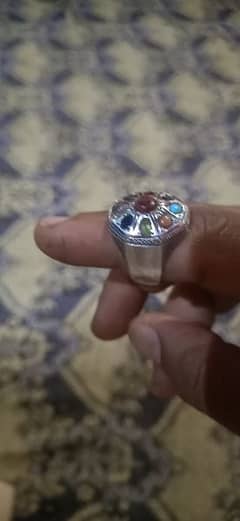 original chandi ring and original stones