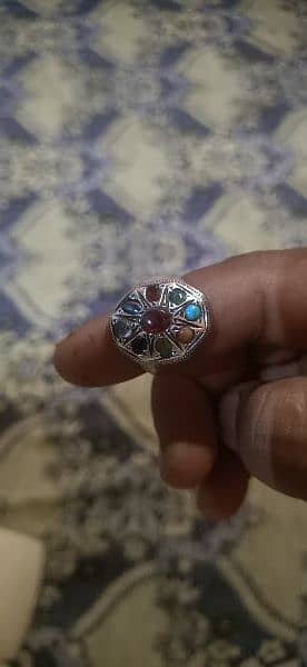 original chandi ring and original stones 1