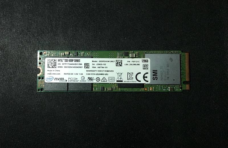 Intel 600P SSD M. 2 NVMe 128Gb 2