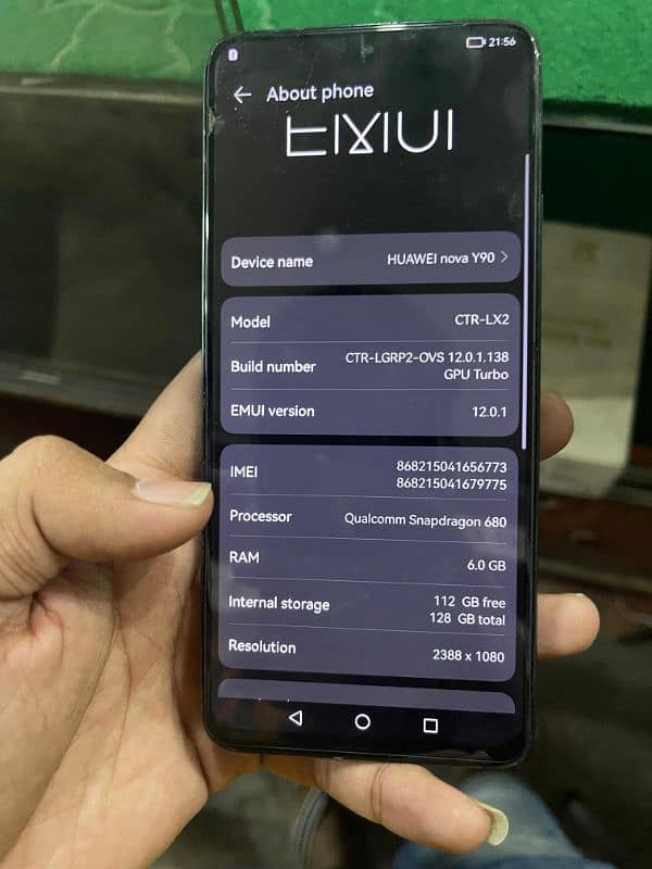 Huawei nova y90 6GB 128GB NON PTA 3