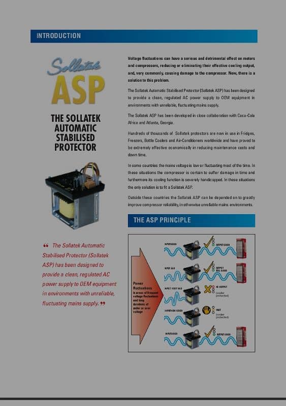 The Sollatek Automatic Stabilizer (UK) 5