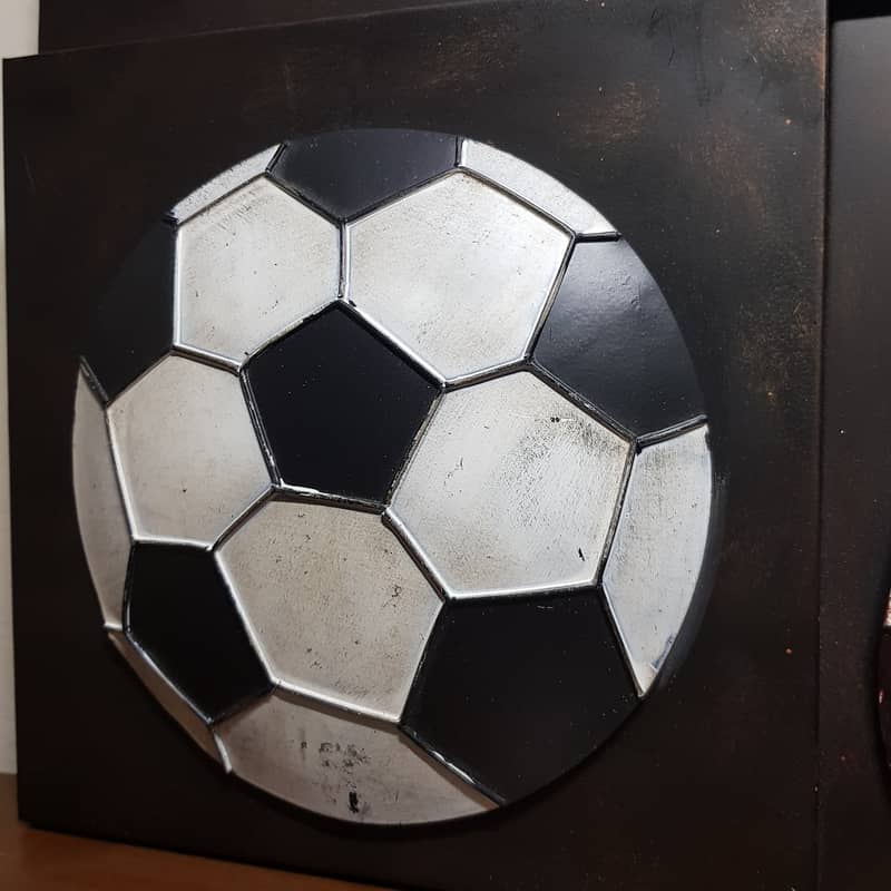 Large metal 3d sports wall hanging 18" × 18" Made in ireland 2