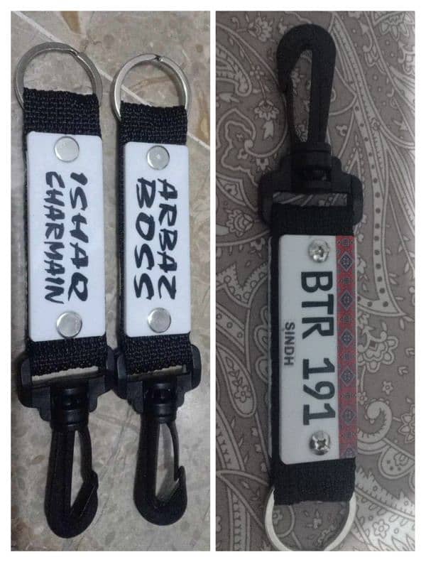 number plate keychain 1