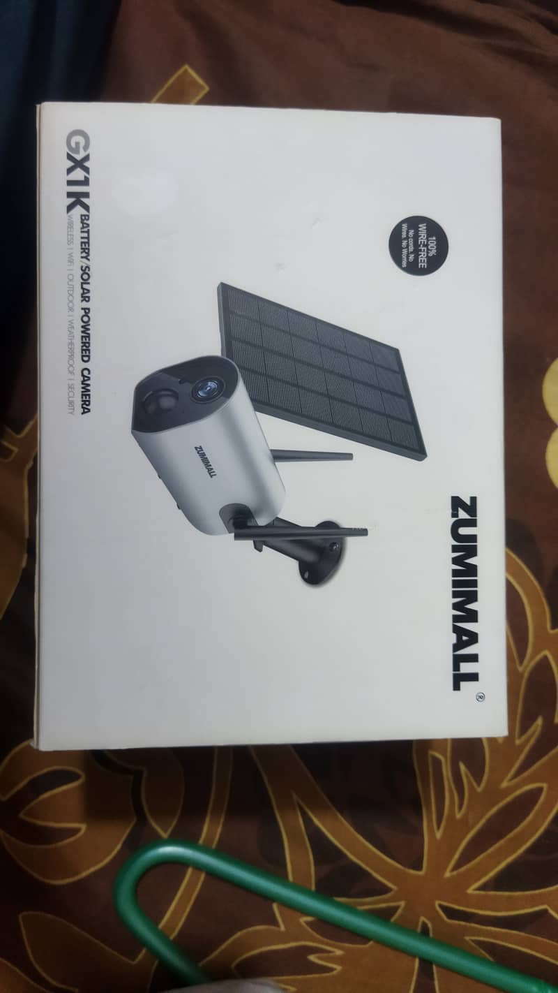 ZUMIMALL Solar Powered Security Camera(Used) 0