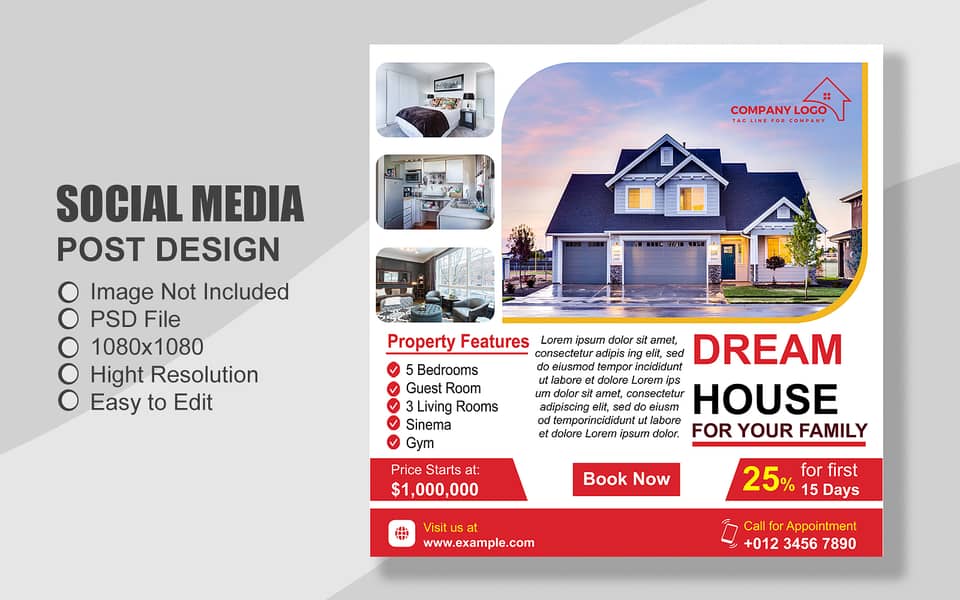 100 Property & Real Estate all Social Media Post Template 2