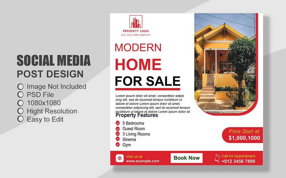 100 Property & Real Estate all Social Media Post Template 4