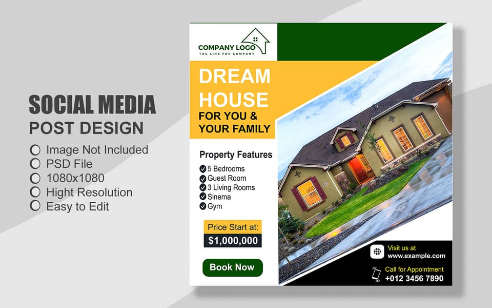 100 Property & Real Estate all Social Media Post Template 6