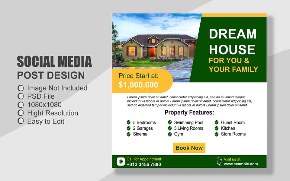 100 Property & Real Estate all Social Media Post Template 8