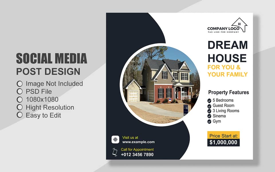 100 Property & Real Estate all Social Media Post Template 9