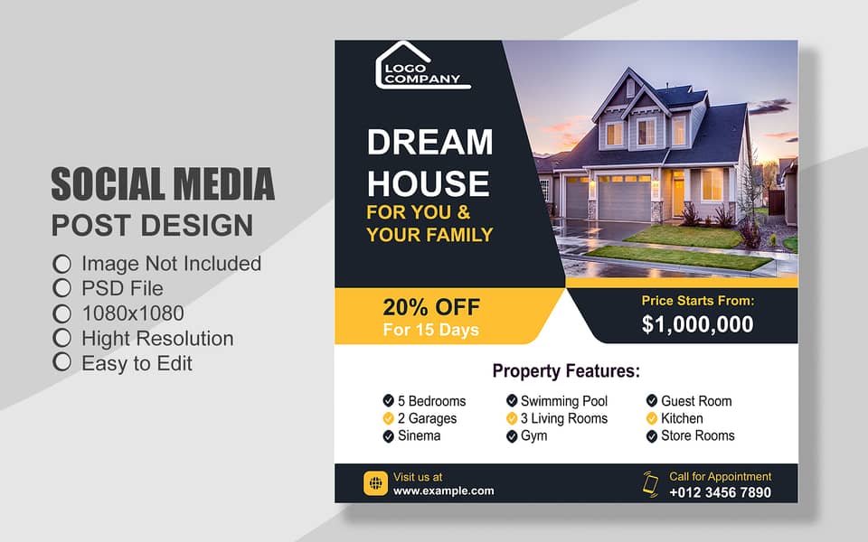 100 Property & Real Estate all Social Media Post Template 10