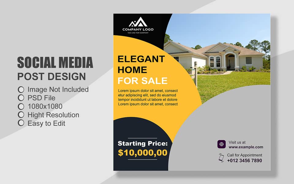 100 Property & Real Estate all Social Media Post Template 14