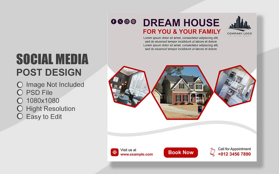 100 Property & Real Estate all Social Media Post Template 15