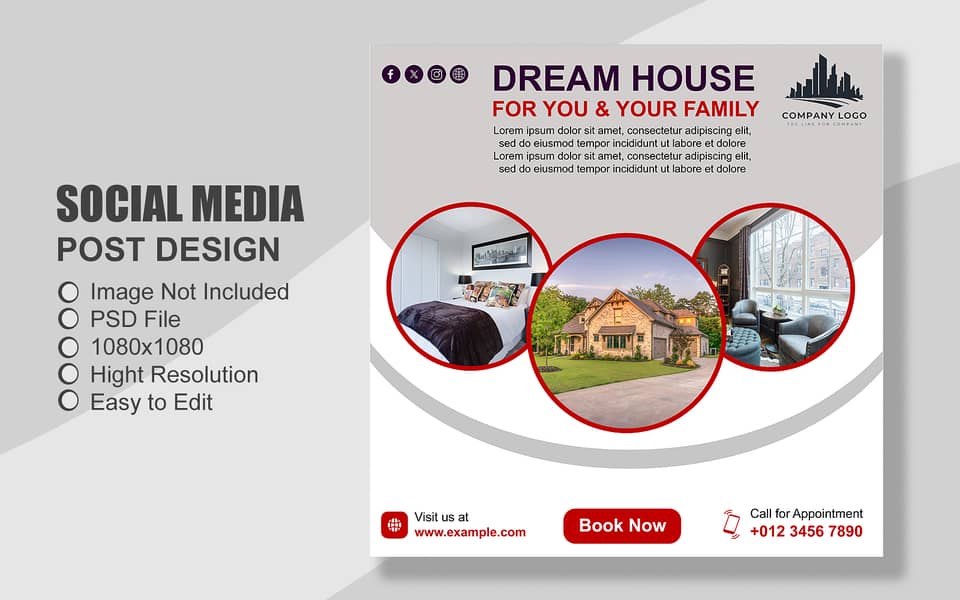 100 Property & Real Estate all Social Media Post Template 17