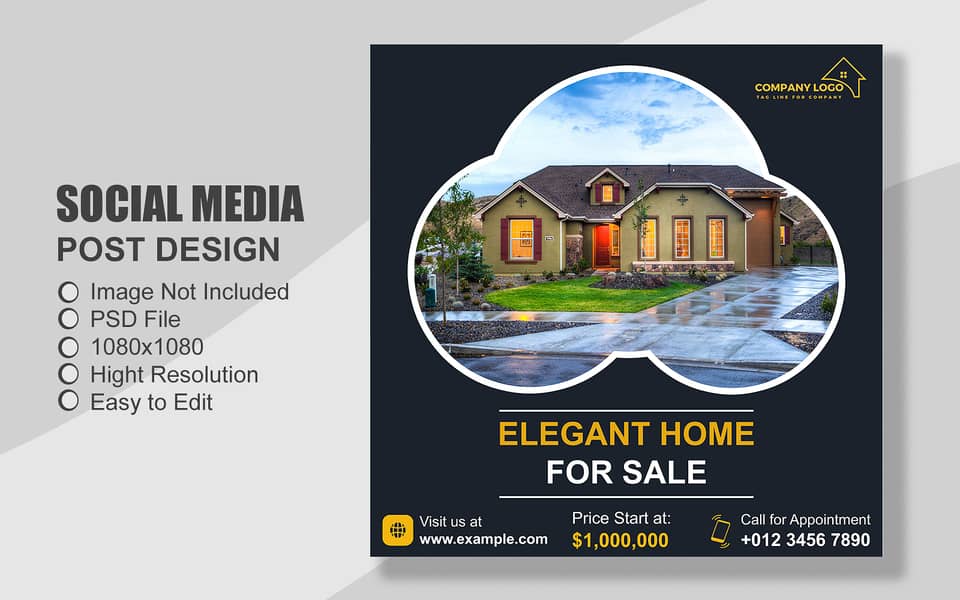 100 Property & Real Estate all Social Media Post Template 18