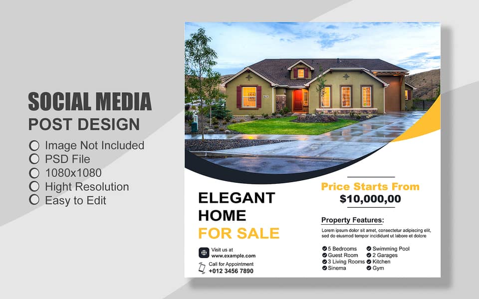 100 Property & Real Estate all Social Media Post Template 19