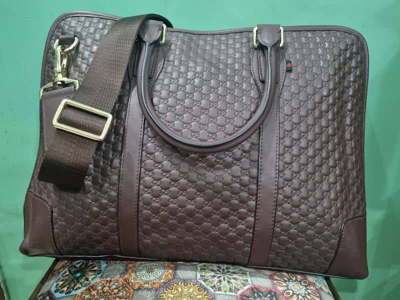 GUCCI leather Laptop/ Brief Case 0