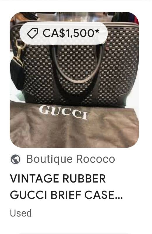 GUCCI leather Laptop/ Brief Case 6