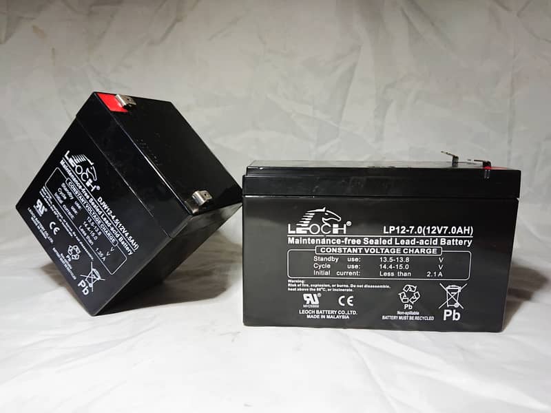 LEOCH Dry Battery, 12v, 7Ah for sale! 4