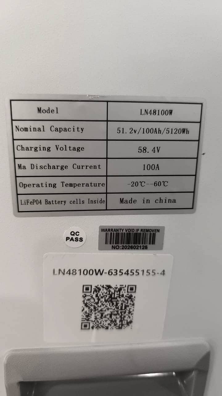 Lithium Battery 51.2V 100Ah 3