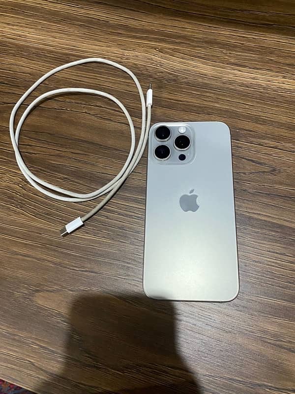 iPhone 15 Pro Max Natural Titanium 256GB Factory Unlocked 0