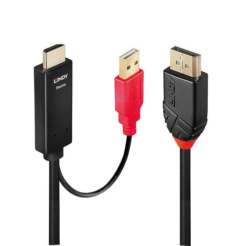 HDMI to DisplayPort Adapter, USB to SATA,Type C to Micro USB  Cable 18