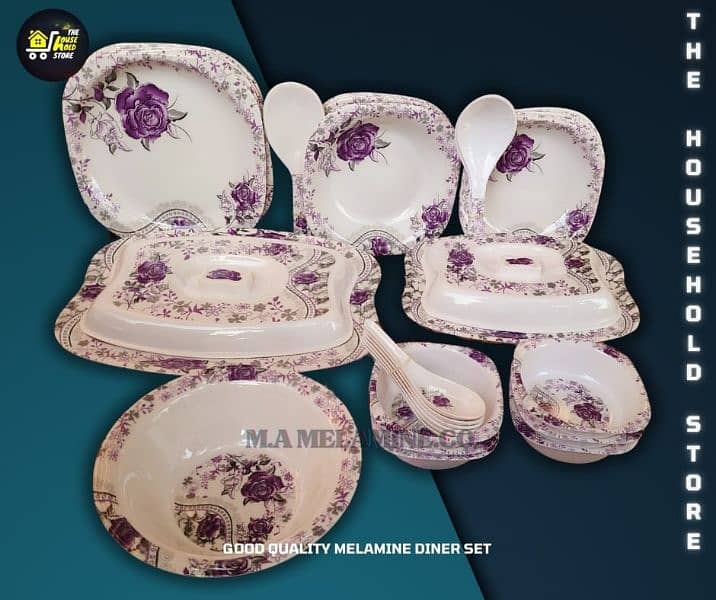 available 6 person dinner sets and tray sets 1