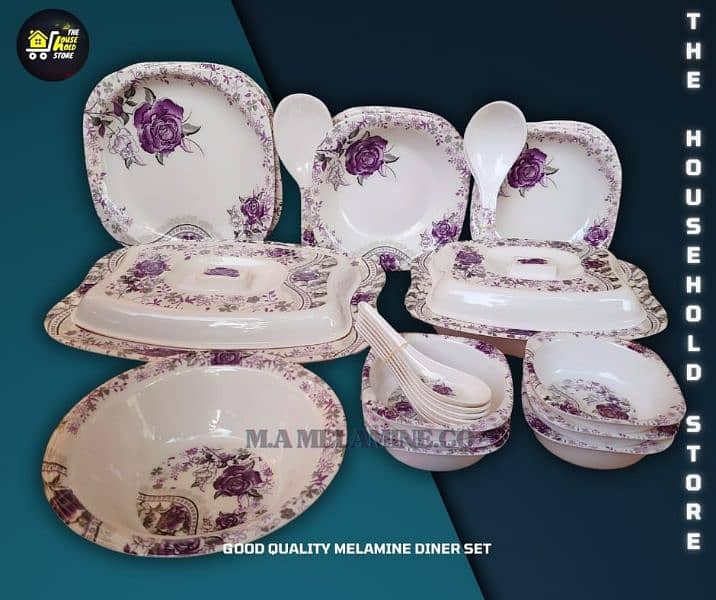 available 6 person dinner sets and tray sets 12