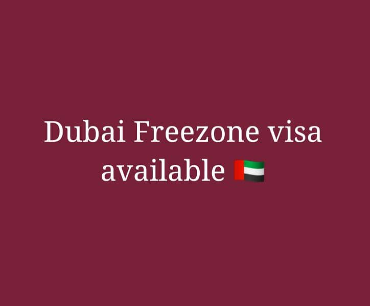 Freezone Dubai visa 0