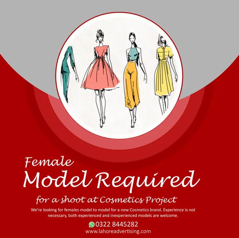 Female Model Required for Cosmetics Products Shoot 0