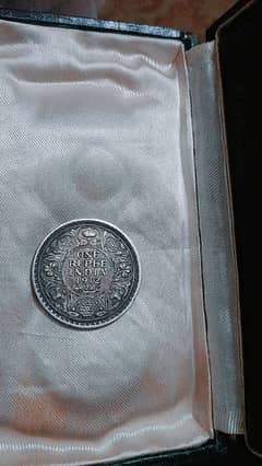 1 Rupee British India silver coin 1912, George V