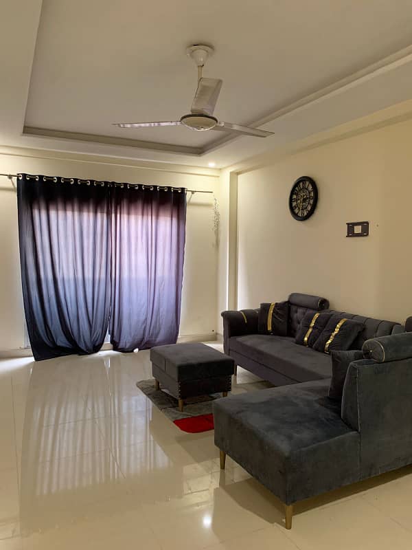 1 bed fully furnished flat available for rent in bharia Town phase 8 1